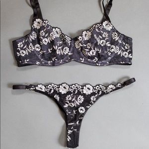 Handmade bra and panty set
